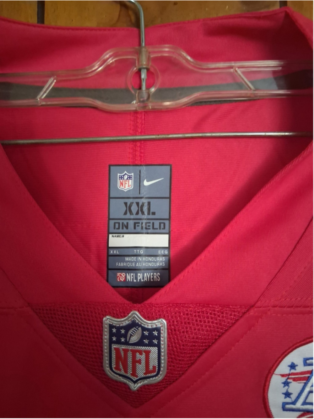 Mystery Sports Card With Patrick Mahomes Red Kansas City Chiefs XXL Jersey - Picture 7 of 10